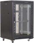  Cabinet metalic podea, 600X600, 22 Unitati, Culoare Neagra, Neasamblat - OEM ASY-22U-6060PO (ASY-22U-6060PO)