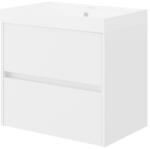 Fluminia Set mobilier cu lavoar Fluminia, Fiori 60, cu sertare soft close, alb (FIORI60/F00) - e-baie
