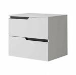 Fluminia Mobilier cu blat pentru lavoar Fluminia, Bari, 60 cm, alb mat (BARI62-T-WM-L)