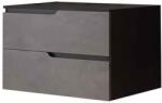 Fluminia Mobilier cu blat pentru lavoar Fluminia, Bari, 80 cm, urban grey (BARI82-T-NM-UG-L)