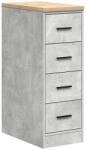 vidaXL garázs tárolószekrény Beton szürke 30x51x85 cm tömörfa fenyőfa 19.85 kg (860583)