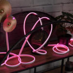 Delux LED-szalag (fénycsík) neon flex pink, 5 m, IP65, 12 V DC, 6 W/fm, 300 lm/m, 120LED/m (DEL1645)