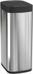 HomCom Coș de gunoi automat pentru bucătărie 50 L, coș cu senzor de mișcare, funcționează pe baterii, 26, 5x35, 5x68 cm, argintiu | Aosom Romania (851-052V00SR) Cos de gunoi
