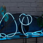 Delux LED-szalag (fénycsík) neon flex jég kék, 5 m, IP65, 12 V DC, 6 W/fm, 300 lm/m, 120LED/m (DEL1646)