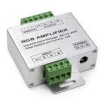 Delux LED-szalag (fénycsík) RF erősítő 144 W (12VDC), 288 W (24VDC), 4 A*3CH, 433, 92MHz (DEL1298)