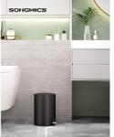 SONGMICS Szemetes, Songmics, Z8, Fekete, 25x18x25 cm (EZ-LTB011B01)