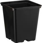  IPP szögletes cserép 10x10x11 cm fekete (1200) (20203301)