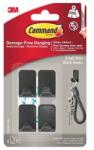 3M Command Small Hook 17032-MB-4-UKN, fekete, 4 db (7100352683)