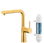 Armatura Duero Pure Move baterie de bucatarie cu filtru pe picior aur/aur vechi 6623-422-31 (662342231)