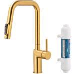 Armatura Duero Pure Style baterie de bucatarie cu filtru pe picior aur/aur vechi 6623-312-31 (662331231)