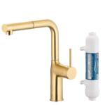 Armatura Duero Pure Move baterie de bucatarie cu filtru pe picior aur/aur vechi 6623-422-39 (662342239)
