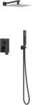 BALNEO Cascade set de duș ascuns cu duș de ploaie negru H0301060607 (H0301060607)