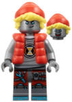 LEGO® Minifigurák Cooper-Robot, pufi mellényben drm050 (drm050)