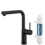 Armatura Duero Pure Move baterie de bucatarie cu filtru pe picior negru 6623-422-81 (662342281)