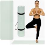 Springos ActiGet Saltea yoga 6mm cu curea de transport - Verde mentă (ACT0024)