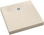 Schedpol New Horizons Cashmere Stone négyzet alakú zuhanytálca 80x80 cm bézs 3.3400/PK/ST-M2 (33400PKSTM2)