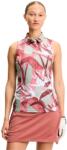 J. Lindeberg Dena Print Sleeveless Polo Paradise Jadeite Női póló S