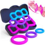 SuperLove Premium Liquid Silicone Cock Ring Set Inel pentru penis