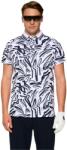 J. Lindeberg George Print Polo Scribble JL Navy Férfipóló L