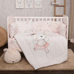 Lorelli Pink Ballerina Bear 5 részes ágynemű garnitúra - Rácsvédővel (20800085101)