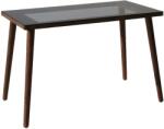  Hanah Home Study Desk Walnut Cozy Çalışma Masası Ahşap Temperli Cam