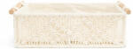 King Home Shp Boho Dekoratív Tároló Kosár Textil Bézs Makramé Mintával (KHM-5900168836877)