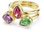 Swarovski női aranyozott gyűrű köbös cirkónium IMBER - arany 60