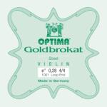 Optima Goldbrokat E 4/4 Extra Strong Loop End E1 Corzi pentru vioară (O1001LEST)