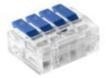 ORNO OR-SZ-8017/4/B4 4-eres szorítós toldócsatlakozó; 0, 75-4 mm2 vezetékhez; IEC 450V/32A, 4 db-os blisztercsomagolás (OR-SZ-8017/4/B4)