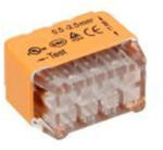 ORNO OR-SZ-8004/8/B8 Telepítői dugós csatlakozó 8 kábelhez (merev kábel 0, 75-2, 5 mm2), IEC 300V/24A, 8 db-os blisztercsomagolás (OR-SZ-8004/8/B8)