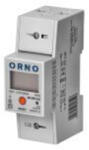 ORNO OR-WE-523 1 fázisú áramfogyasztásjelző, 80A, MID, 80A, MID, kiegészítő számológép, impulzus kimenet, RESET gomb, 2 modul, DIN TH-35mm (OR-WE-523)