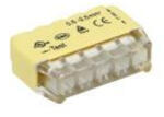 ORNO OR-SZ-8004/5/50 5 vezetékes benyomható toldócsatlakozó 0, 75-2, 5 mm2 vezetékhez; IEC 300V/24A; 50 db (OR-SZ-8004/5/50)