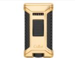 Colibri Ascari Gold & Black hármas szúrólángos szivaröngyújtó beépített szivarfúróval (C-LI250T7)