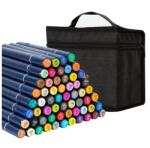 Deli Markere sketching cu 2 capete 1 mm/6 mm, 60 buc/set, Finenolo DELI (DLEC184-60)