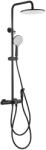 Welland 9407E multifunkciós zuhanyrendszer termosztátos csapteleppel (fekete)