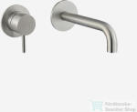 Webert ELIO STEEL fali mosdócsaptelep rozsdamentes acél, leeresztő nélkül, EA830616.440 (EA830616440)