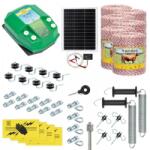 AgroElectro Pachet gard electric complet 6000 m, 7, 2 Joule, cu sistem solar, pentru animale domestice : : 6000 m