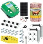 AgroElectro Pachet gard electric complet 500 m, 3, 2 Joule, cu sistem solar, pentru animale domestice : : 500 m