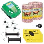 AgroElectro Pachet de bază gard electric 1500 m, 4, 5 Joule, pentru animale domestice : : 1500 m