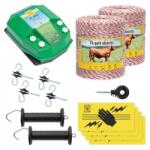 AgroElectro Pachet de bază gard electric 2000 m, 4, 5 Joule, pentru animale domestice : : 2000 m