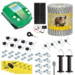 AgroElectro Pachet gard electric complet 1000 m, 4, 5 Joule, cu sistem solar, pentru animale sălbatice : : 1000 m