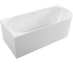 Cerano - Bianco akrilkád - szabadon álló - aszimmetrikus - balos - fényes fehér - 180x80x58 cm (CER-674908)