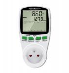 Qoltec Wattmérő Qoltec PM0627 energiafogyasztás mérő mérési előzményekkel 3680W (50627)