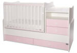 Lorelli Combo kombi ágy 70x170 - White Orchid Pink