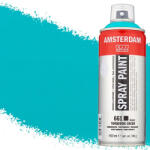 Royal Talens Amsterdam vízbázisú akrilfesték spray, 400 ml - 661, turquoise green