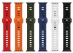 Hoco Curea Silicon Stepped pentru Apple Watch - 42/44/45/49 mm - Roșu și Bleumarin - Flexibilă și Confortabilă (WZ27)