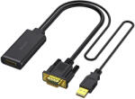 Benfei Adaptor Video Benfei, VGA / USB-A - HDMI, 1080P, Negru