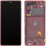 Samsung Display cu Touchscreen Samsung Galaxy S20 FE G780, cu Rama, Rosu, Service Pack GH82-24219E (GH82-31329E)