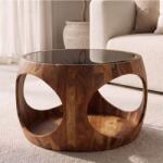 IV Interior Concept Masuta de cafea rotunda ORGANIC LOOP 60cm Sheesham (A-48937 VC) Masa de cafea