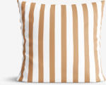 Goldea față de pernă 100% bumbac - dungi maro de toamnă 70 x 70 cm